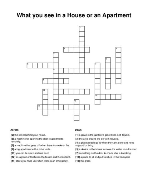 Apartment crossword puzzle clue. Things To Know About Apartment crossword puzzle clue. 